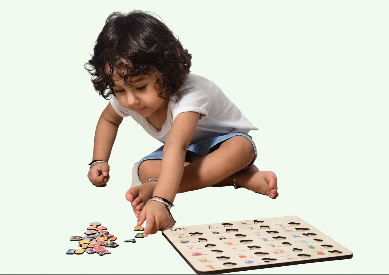 Children's Wooden Toy - English Alphabets