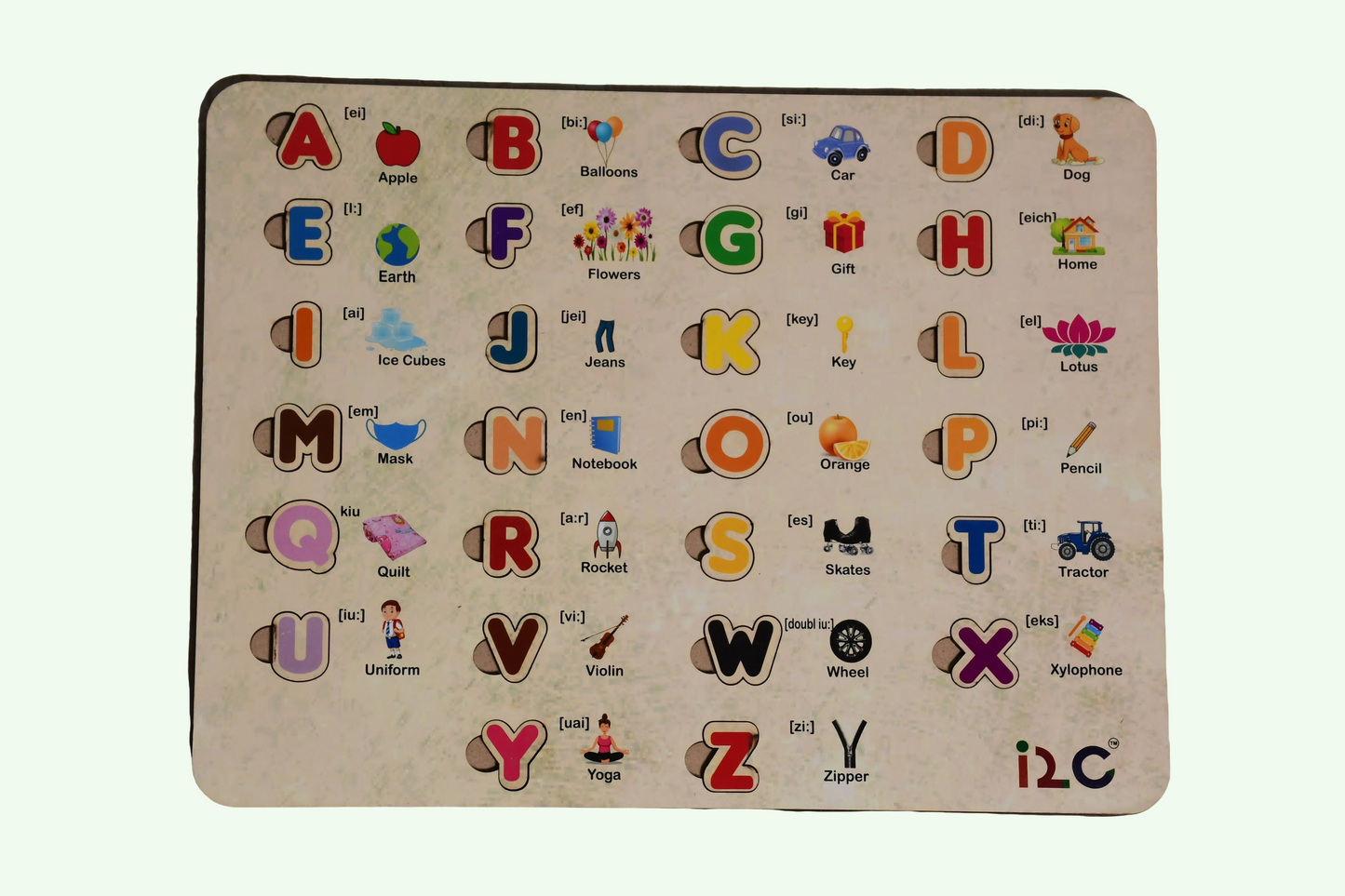 Children's Wooden Toy - English Alphabets